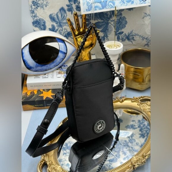 🆕 KURT GEIGER LONDON 🧿 NWOT Recycled Nylon XBody Bag Black Drench *NOCOINPURSE - Picture 8 of 15